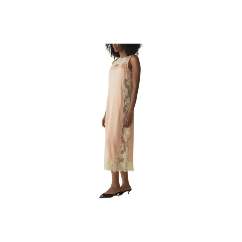DOEN BRIETTA DRESS Slip Dresses Women's Coral Red-3