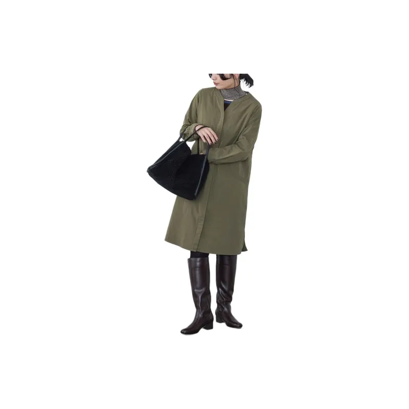 Beams Jackets & Coats Women's Olive Green-2