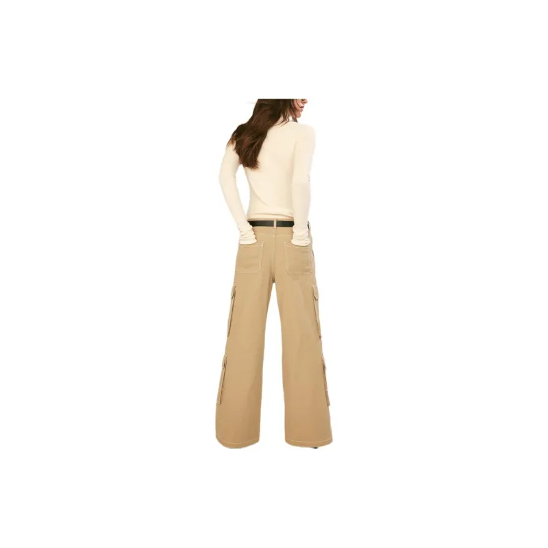 H&M Cargo Pants Women's Beige-2