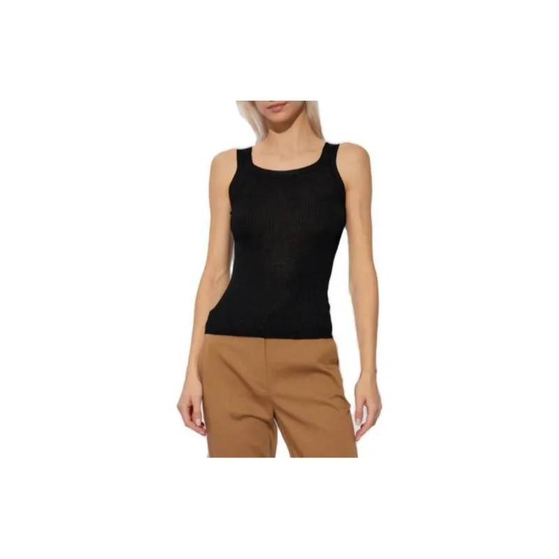 MaxMara Zemira Ribbed Sleeveless Top-1