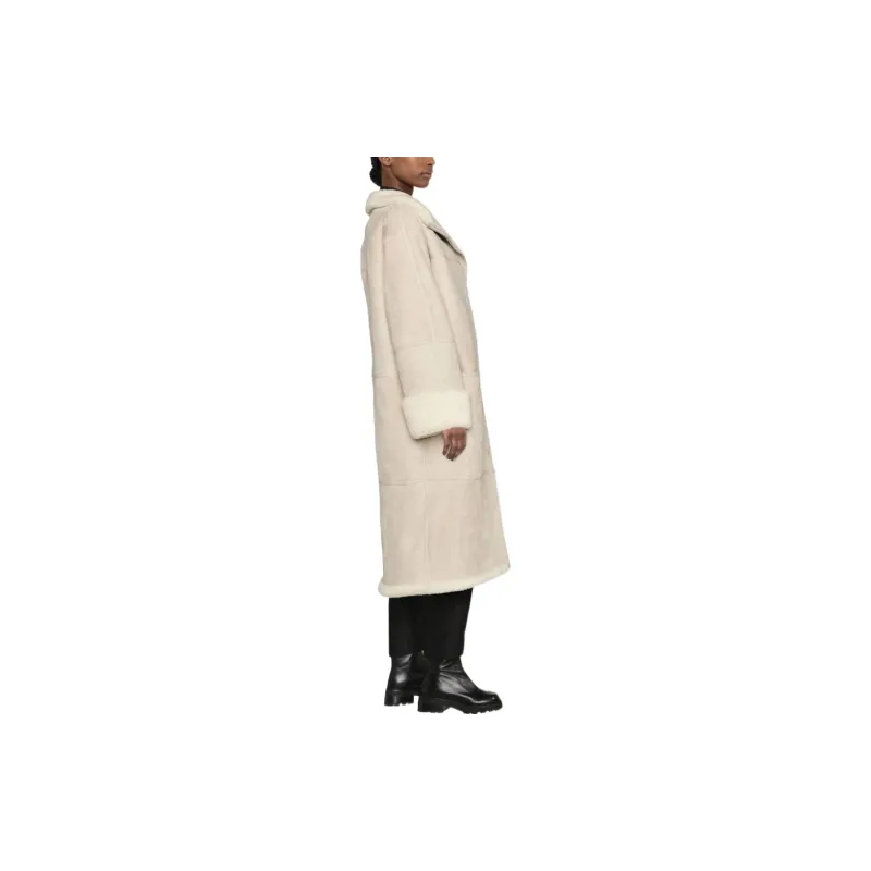 Toteme Shearling Midi Coat-3