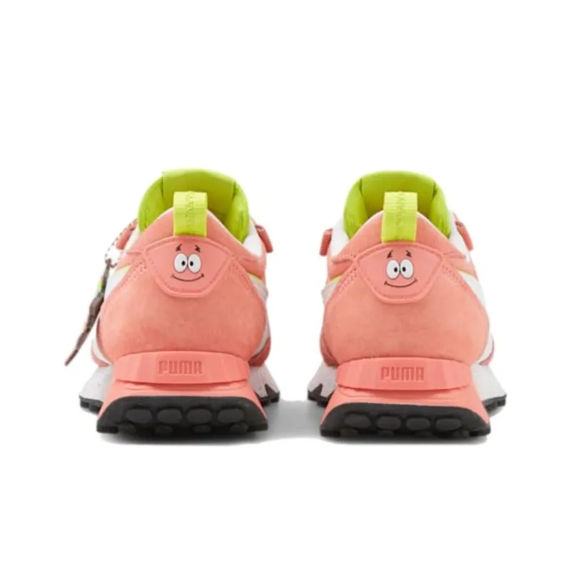 SPONGEBOB SQUAREPANTS x PUMA Rider FV Slip Resistant Shock Absorbers Low Top Kids' Running Shoes Pink Teenagers-3