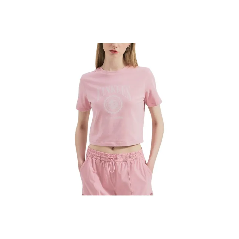 MLB T Shirt Women's Hemp Pink New York Yankees-2