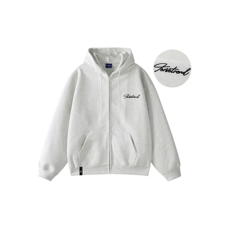 Torso Sweatshirt Unisex White Heather Gray-1