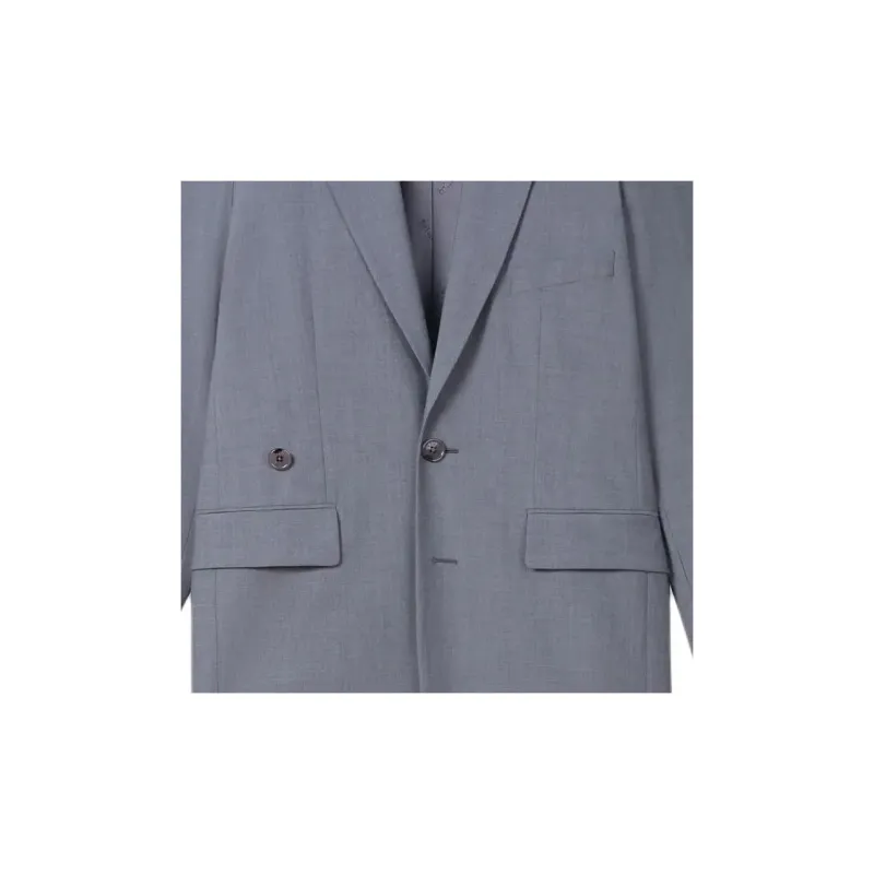 KENZO Single Breasted Oversized Tailored Blazer-2