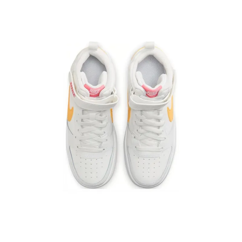 Nike Court Borough Mid 2 GS 'White Topaz Gold'-8