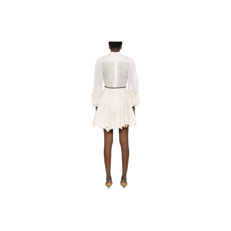 Zimmermann Ottie Embroidered Mini Dress-1