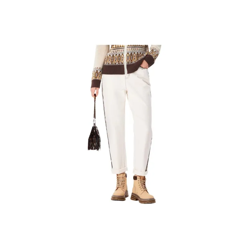 XII BASKET Jeans Women's Light Apricot-1