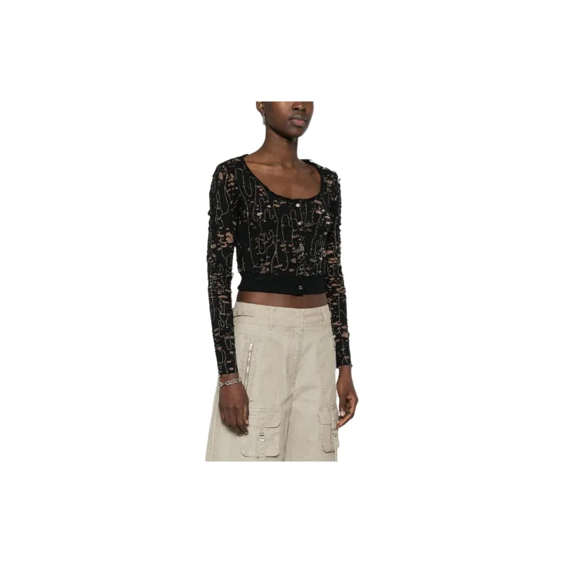 DIESEL T Simonne Dev Cut Out Cropped Top-4