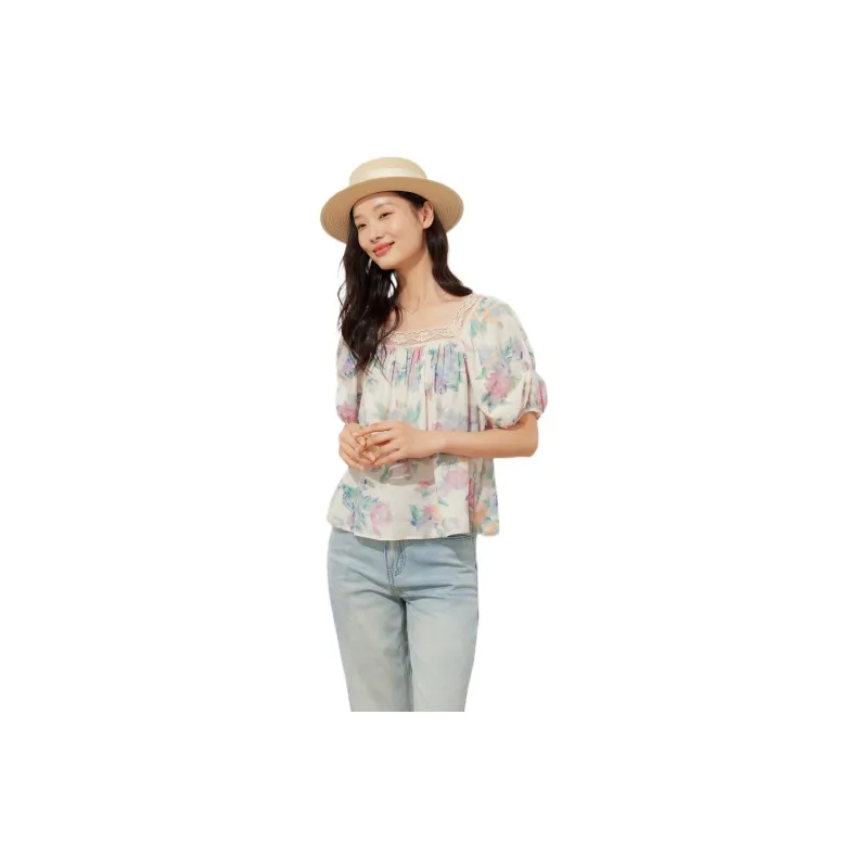 Fragment Shirt Women's Blue White-3