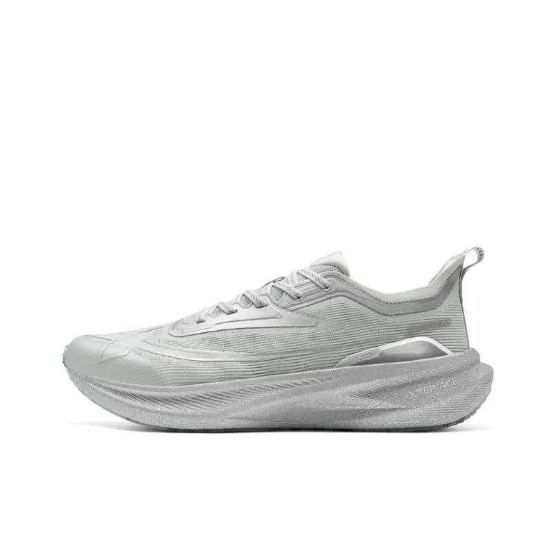 XTEP Two Thousand Kilometers 2.0 Cushioning Wear Resistant Low Top Running Shoes Men's Scholar Color Scheme-0