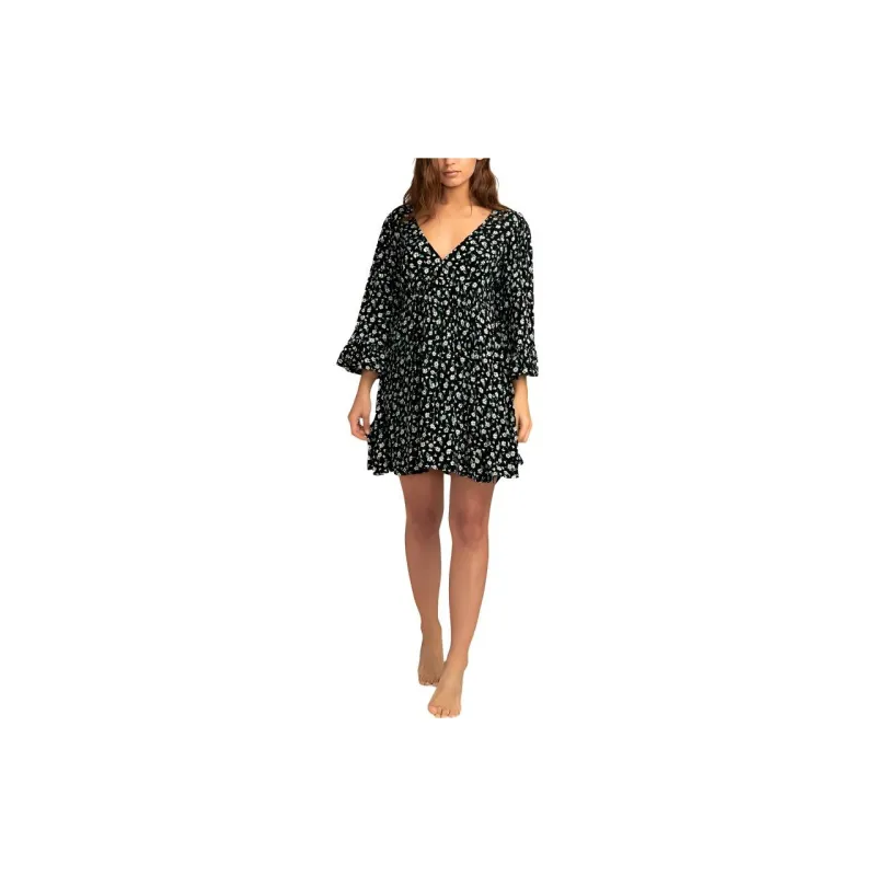 BILLABONG Long Sleeved Dress Women's Black-1