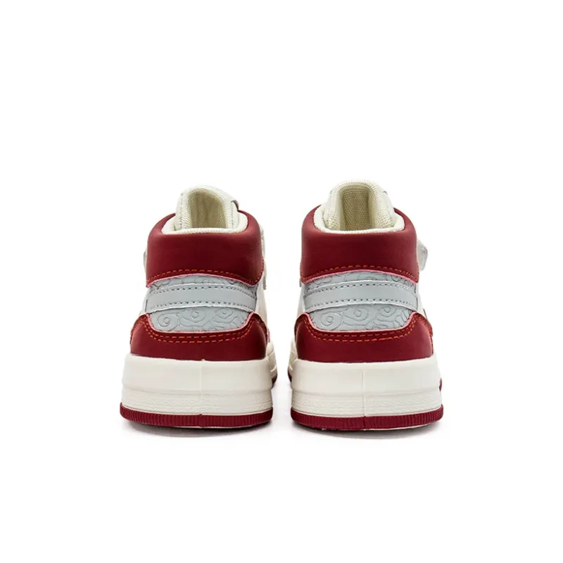 KAPPA KIDS High Top Skateboard Shoes Light Beige Red Kids'-5