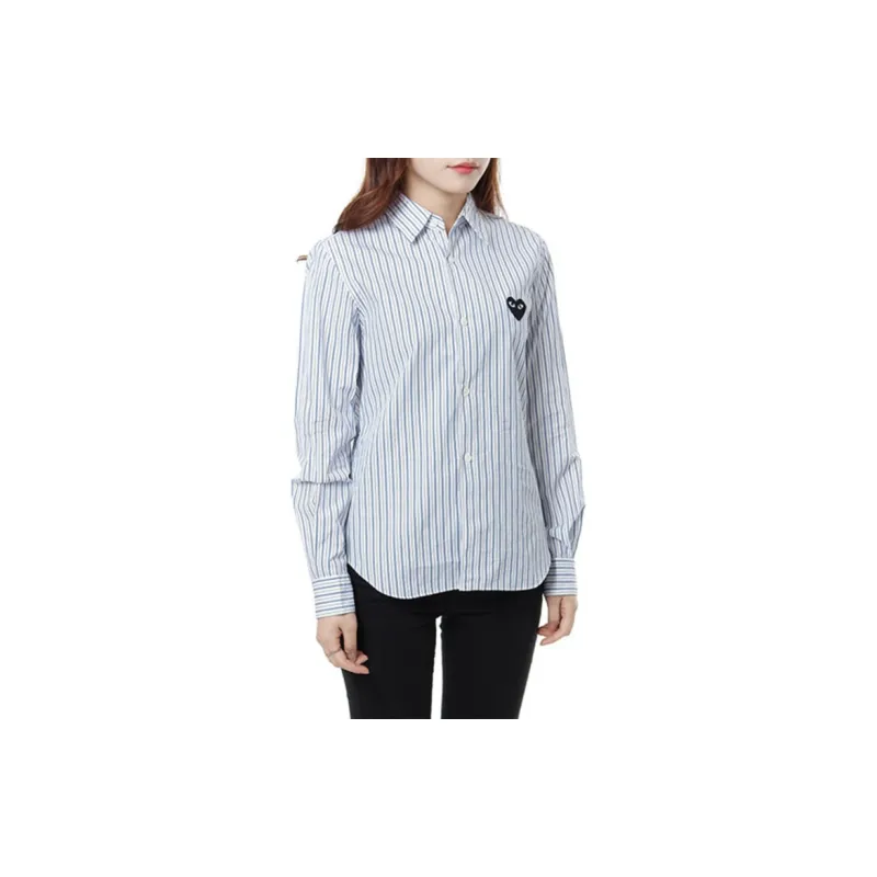 CDG Play Shirts Women's Blue-2