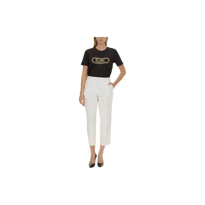MICHAEL MICHAEL KORS Logo Embellished Crewneck T Shirt-2