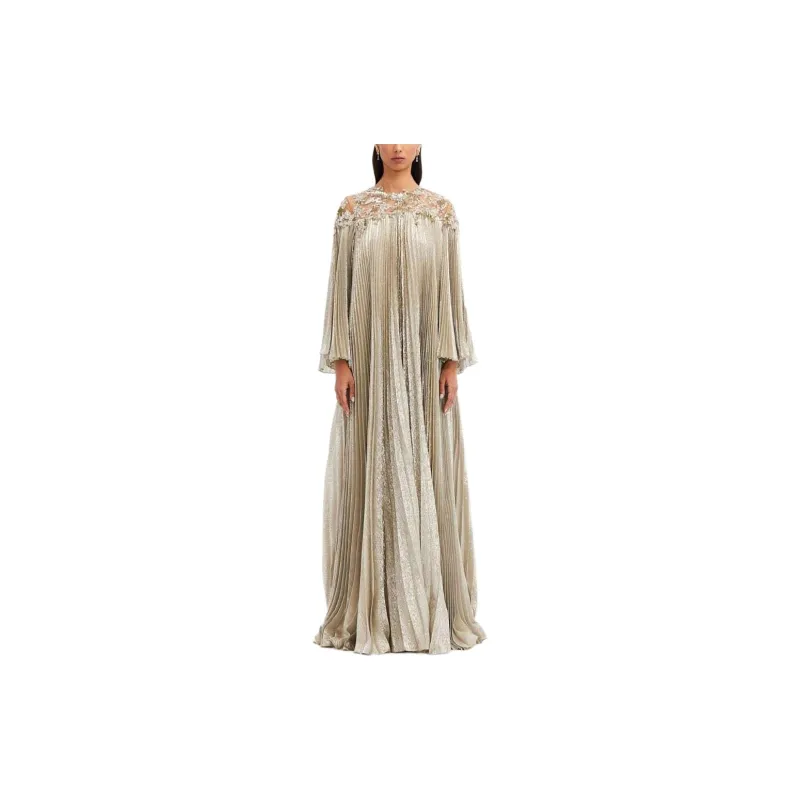 OSCAR DE LA RENTA SS24 Long-Sleeved Dresses Women's Silver-1
