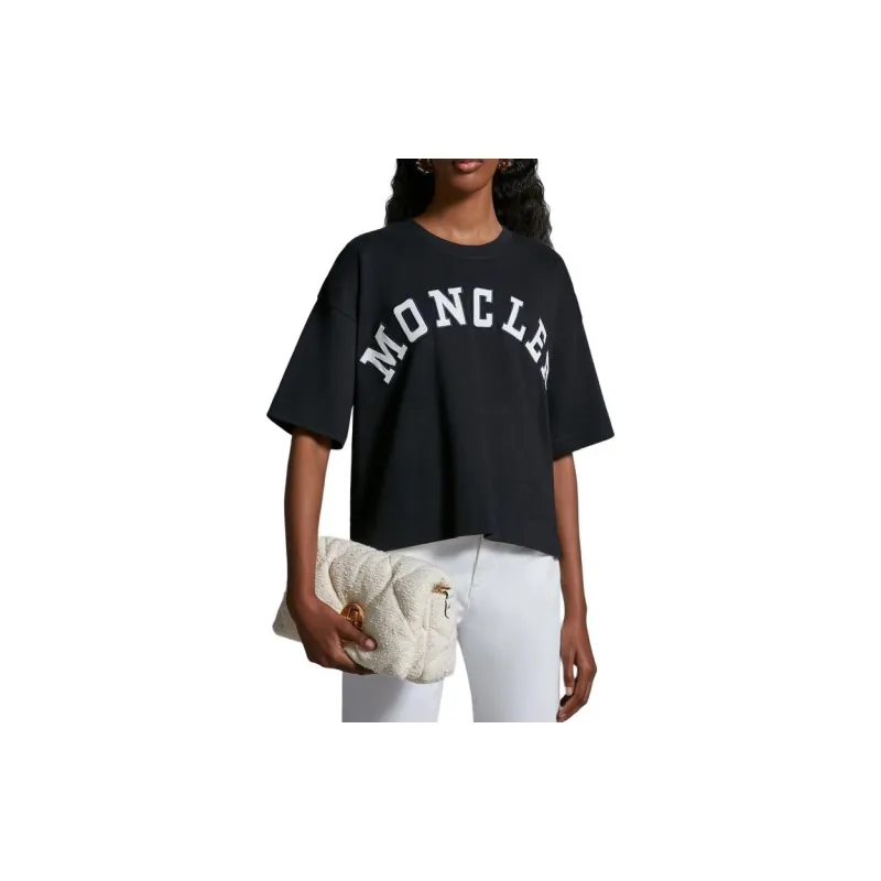 Moncler Logo patches Cotton T shirt-3