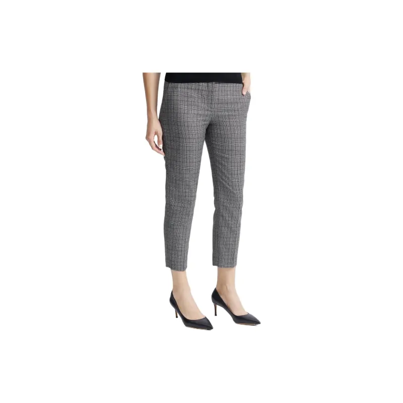 THEORY Casual Pants Women's Gray Mixed Color-3