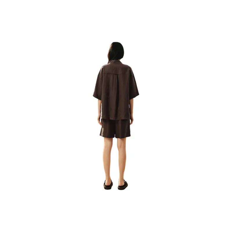 INSUN SS24 Casual Shorts Women's Coffee-2