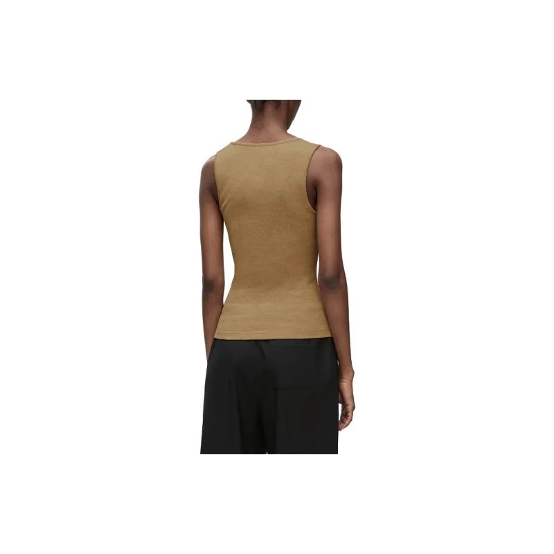LOEWE Anagram Tank Top In Cotton Taos Taupe-2