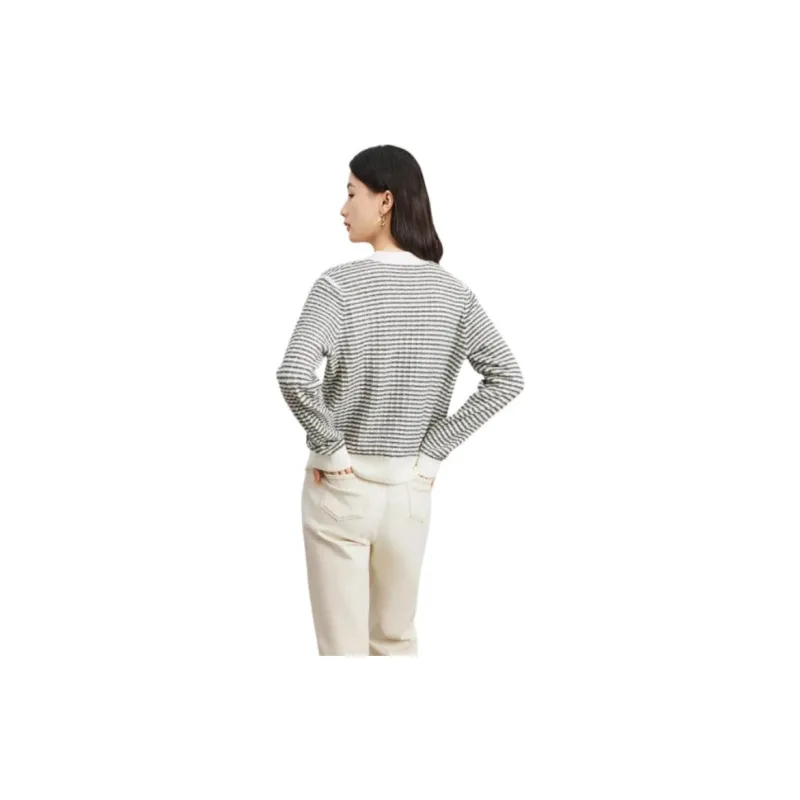 TKY SHOP Sweater Women's Black White-4