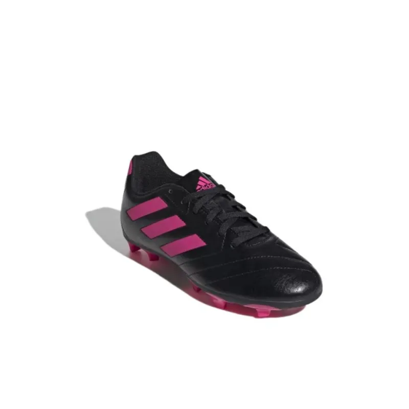 Adidas Slip Resistant Shock Absorbers With Abrasion Resistant Properties Low Top Kids' Soccer Shoes Black Pink Kids'-2
