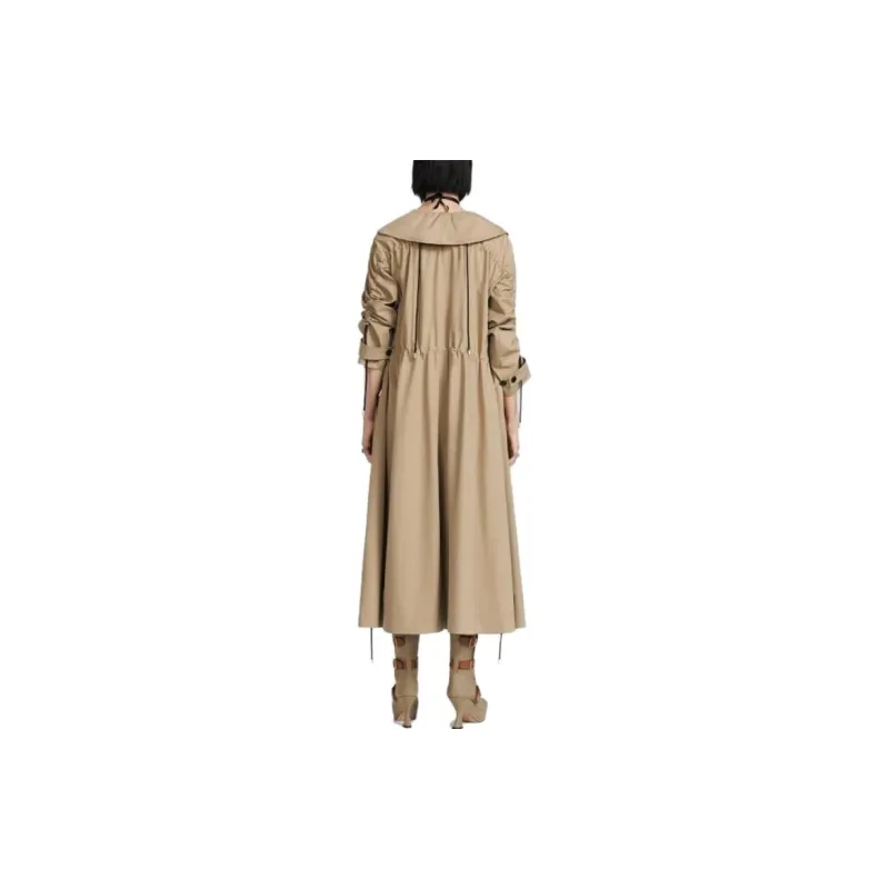 DIOR Trench Coats Women's Khaki-3