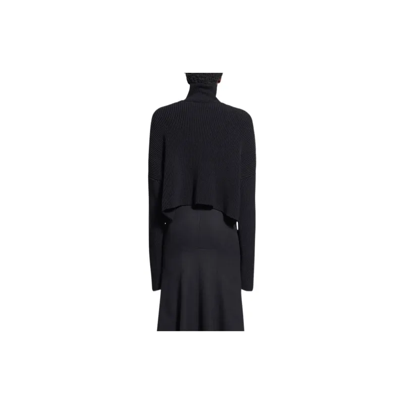 Balenciaga FW22 Loose Fit Sweater Women's Black-3
