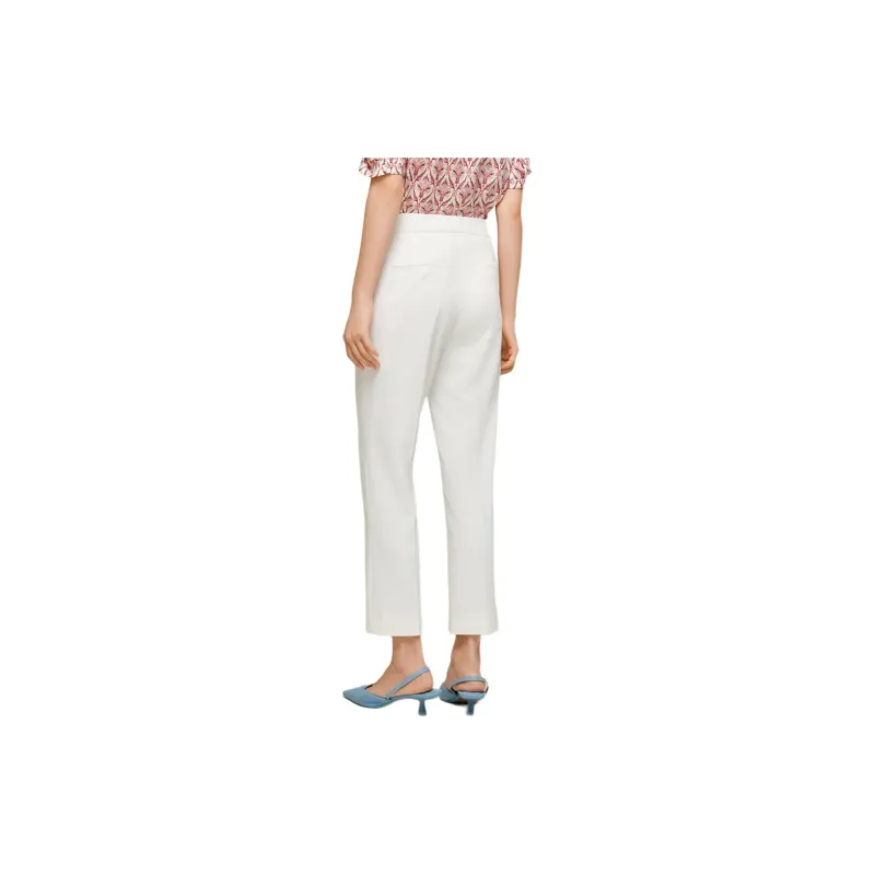JZ. ANNAKRO Casual Pants Women's Pure White-2