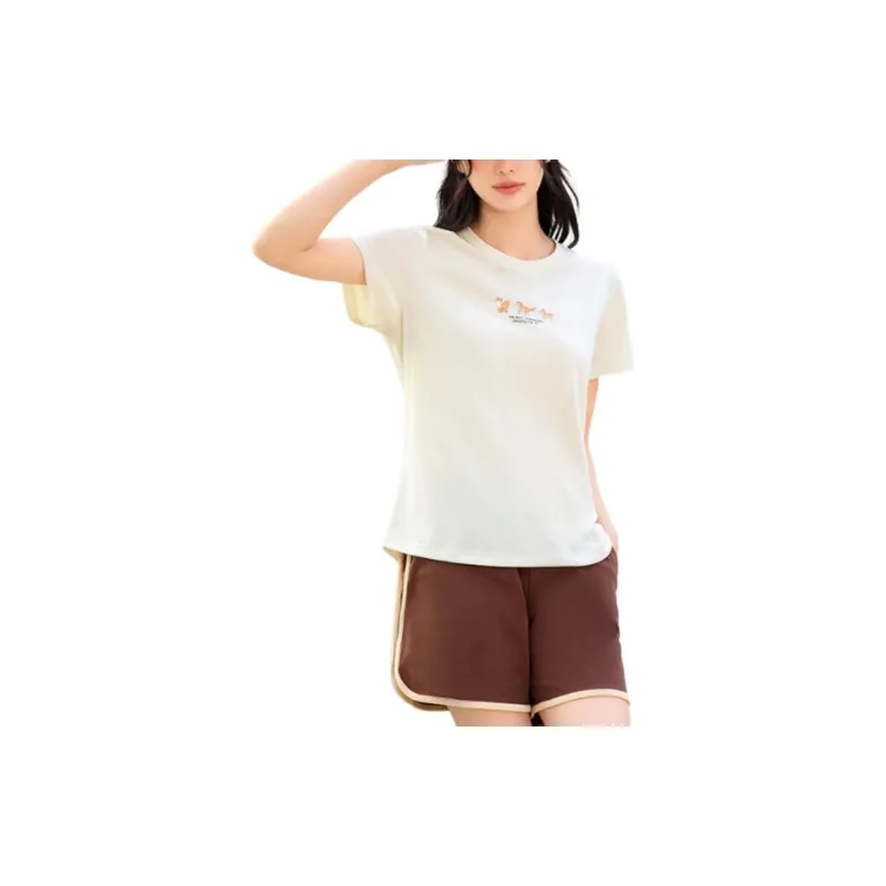 361° T Shirt Women's Cream White-4
