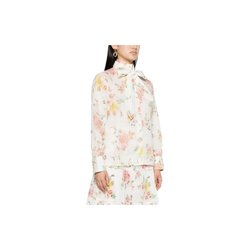Zimmermann Floral-print Ramie Blouse-3
