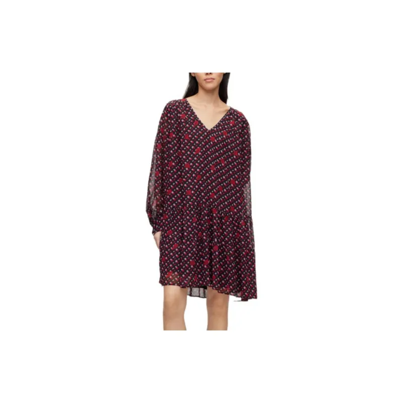 HUGO BOSS HUGO BOSS X LOONEY TUNES SS23 Long Sleeved Dresses Women's Black-1