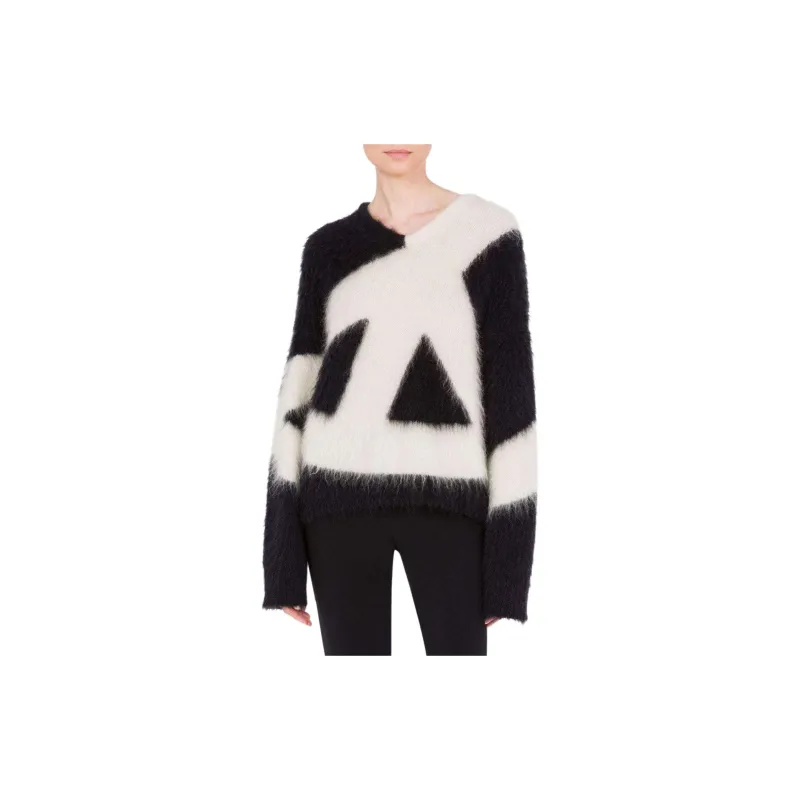 MOSCHINO Brushed Two Toned Jumper-1