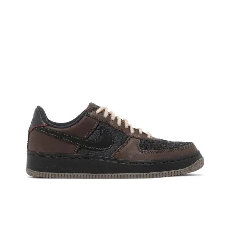 Nike Air Force 1 Anti Slip Wear Resistant Low Top Skateboard Shoes Men's Brown-1