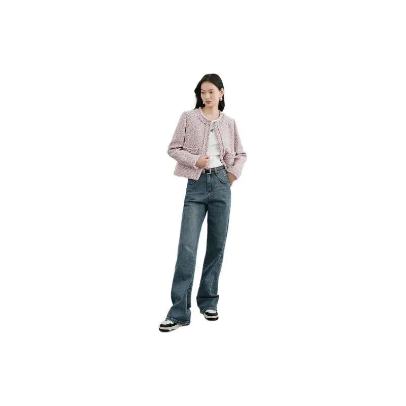 Hopeshow SS24 Jackets Coats Women's Misty Pink-1