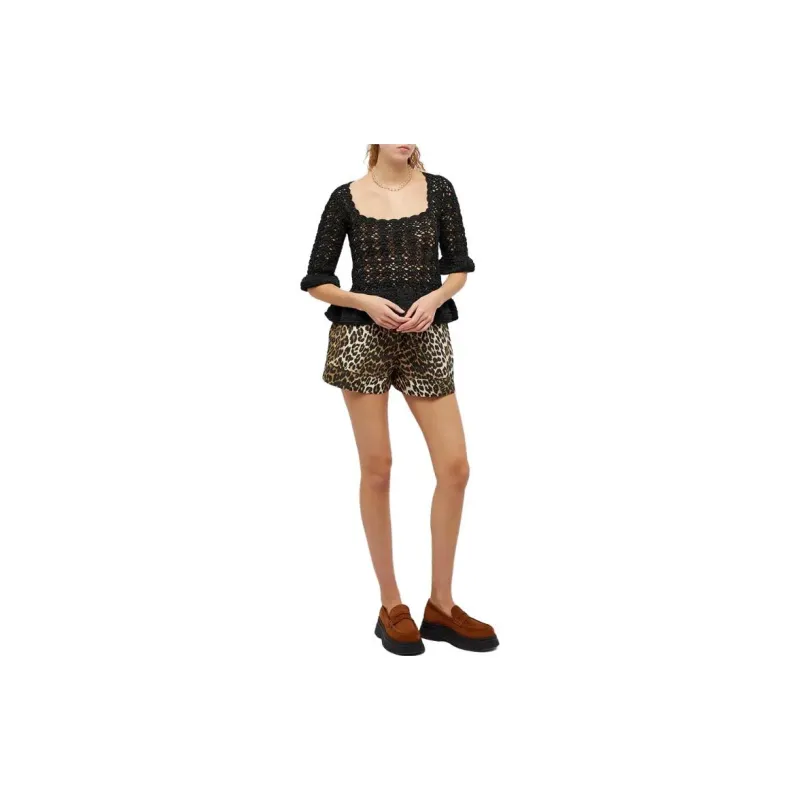 GANNI Casual Shorts Women's Umber-1