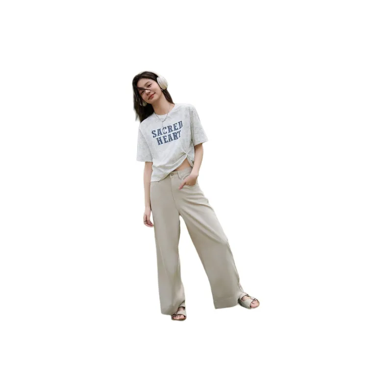 【dme】 T Shirt Women's Heather Gray-1