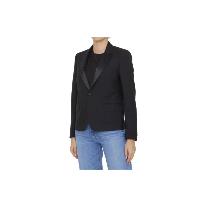 CELINE Short Tuxedo Jacket-4