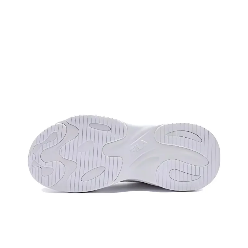 FILA FUSION BUBBLE Cushioning Anti Slip Wear Resistant Breathability Low Top Casual Shoes Women's White-5