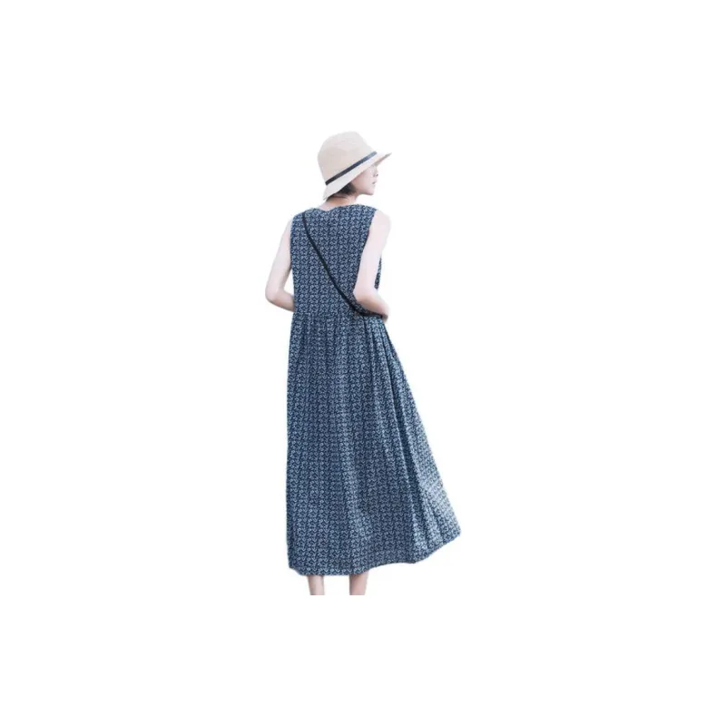 ZIMO Sleeveless Dress Women's Navy Blue-2
