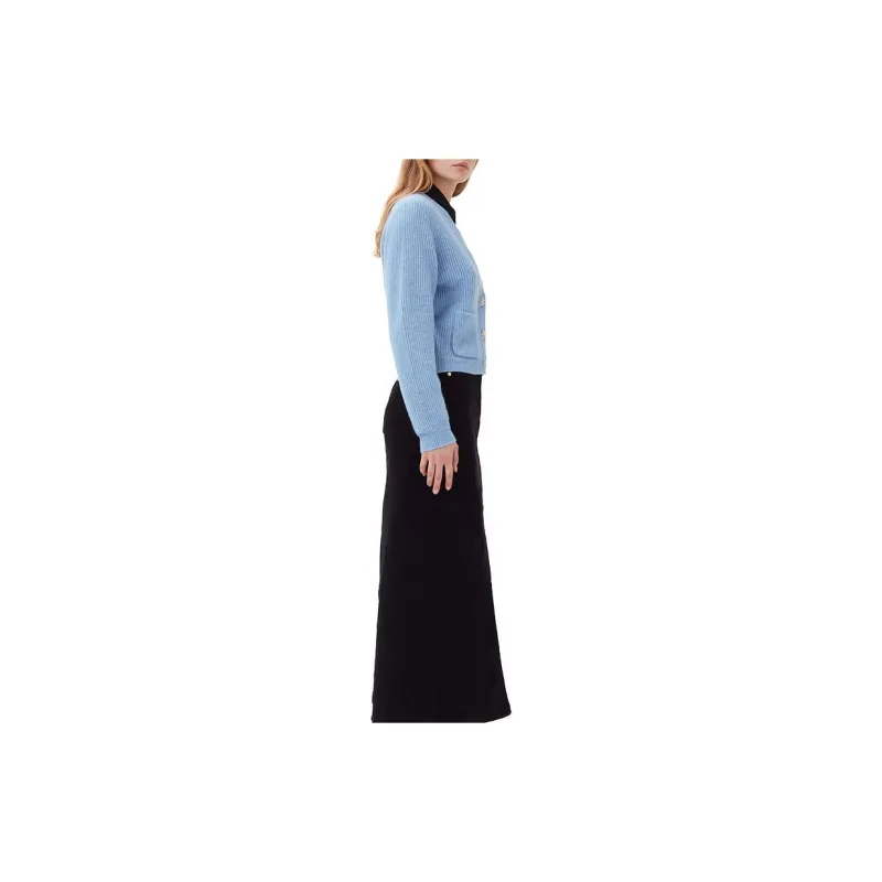 GANNI FW23 Knitwear Women's Pink Blue-3