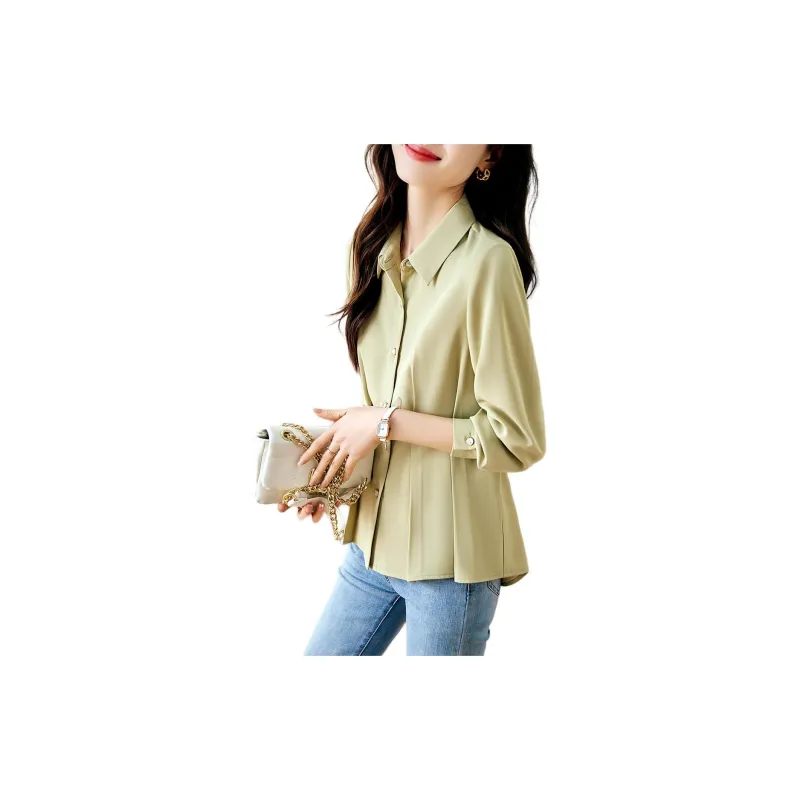 XWI Shirts Women's Pea Green-1