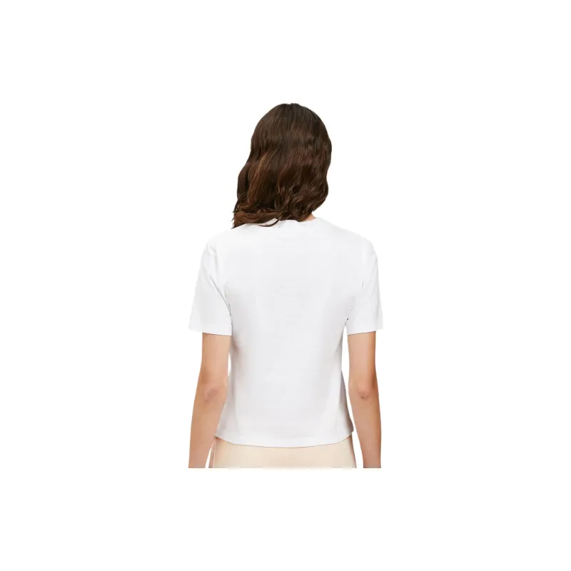 PALM ANGELS Logo Printed Straight Hem T Shirt-2