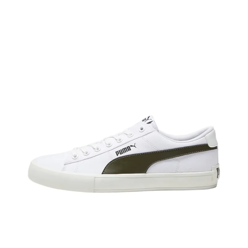 PUMA Bari Casual Slip Resistant, Abrasion Resistant, And Balanced Low Top Skateboard Shoes Unisex White Gray-0