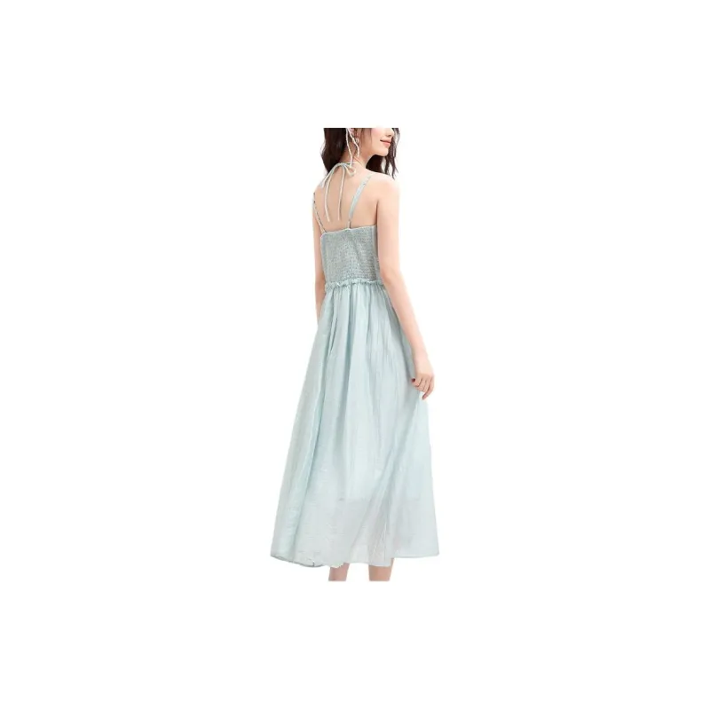 Emodues Slip Dress Women's Blue-2