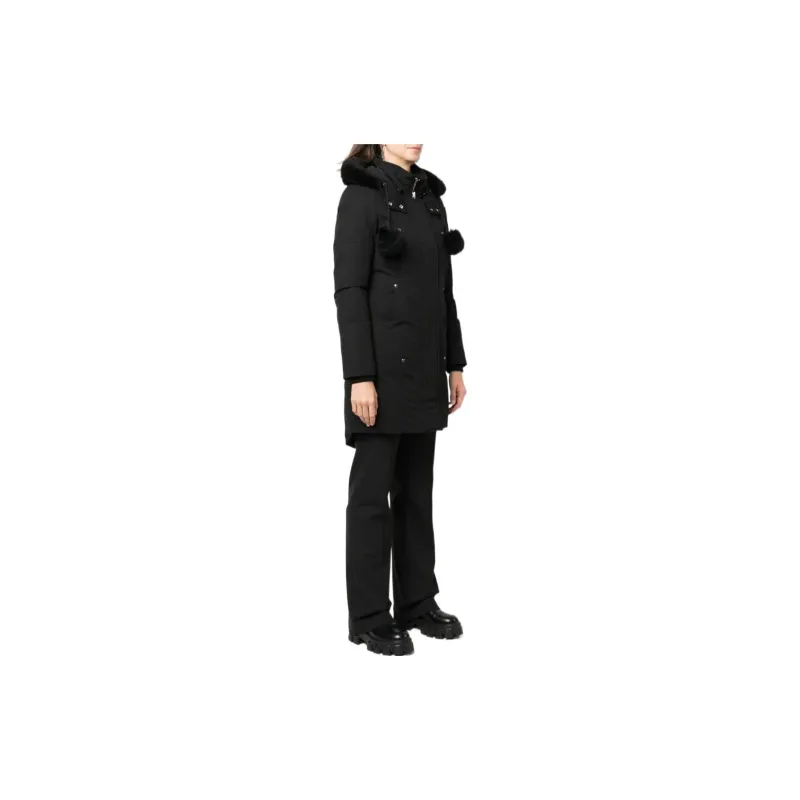 Moose Knuckles Logo Plaque Hooded Down Parka-3