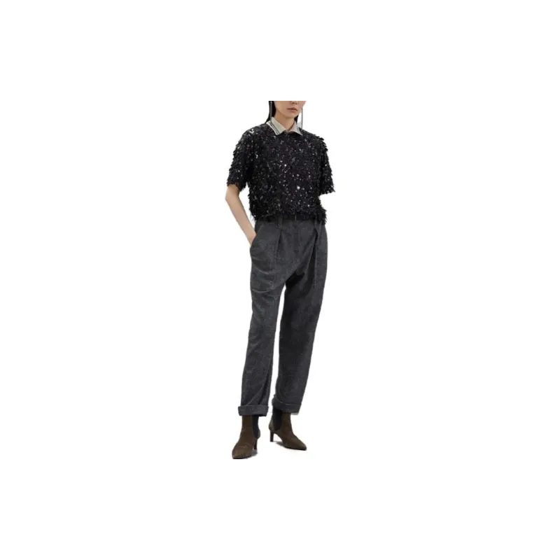 Brunello Cucinelli T Shirts Women's Black-1