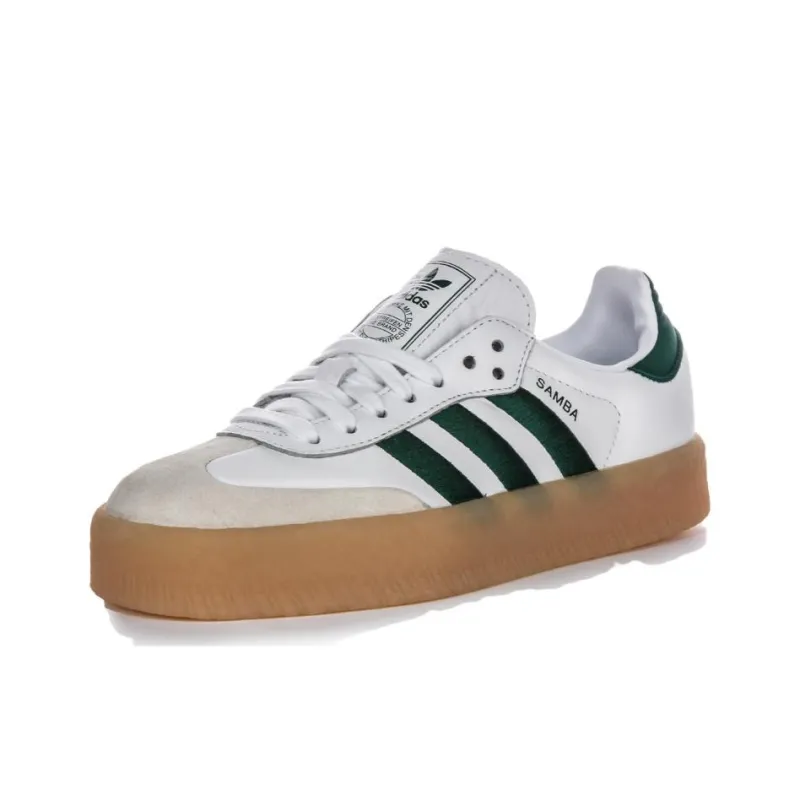 Adidas Samba XLG 'White Green' Low Top Skateboard Shoes Women's White Green-2