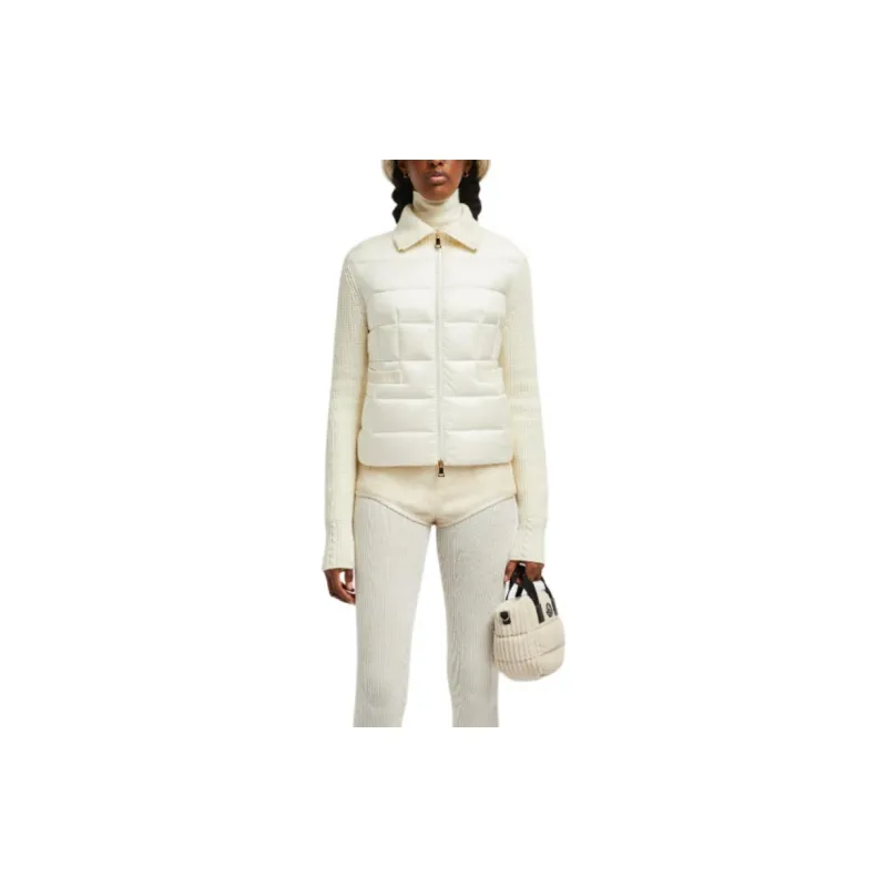 Moncler Logo Patch Padded Knit Cardigan-3