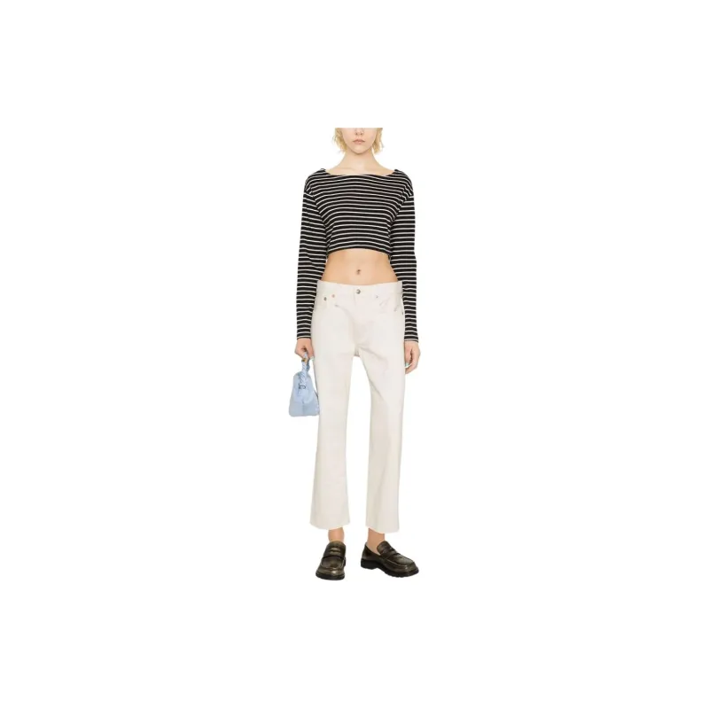 R13 Mid rise Boyfriend cut Trousers-1